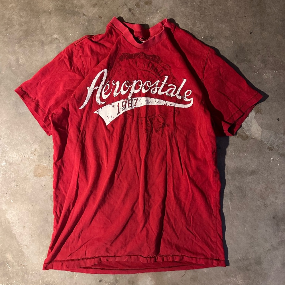 Aeropostale Red Graphic Men's Shirt